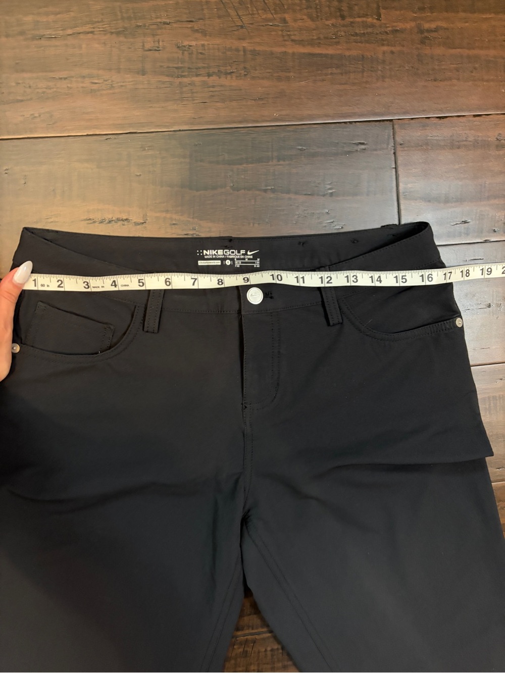 Nike women’s Black Straight-Leg Golf Pants Classic outdoor sporty athletic chic - Picture 7 of 7